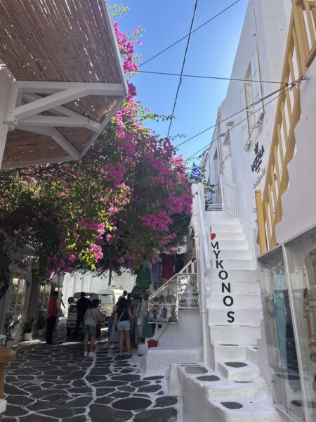 Makena Levins travelling in Greece