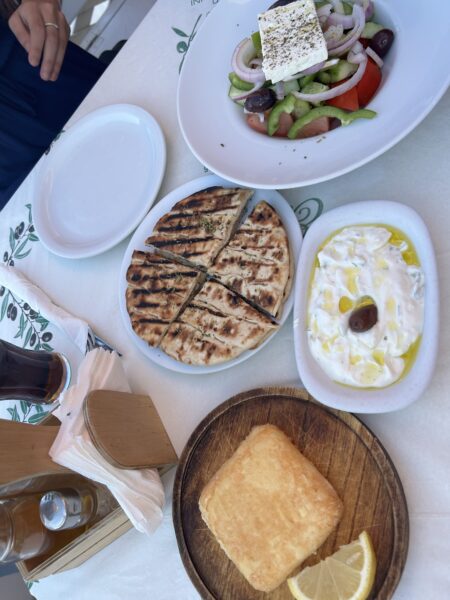 Makena Levins travelling in Greece