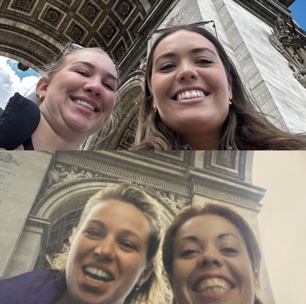 Madison photo recreation through Europe