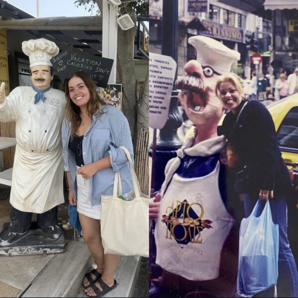 Madison photo recreation through Europe