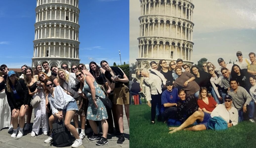 Madison photo recreation through Europe
