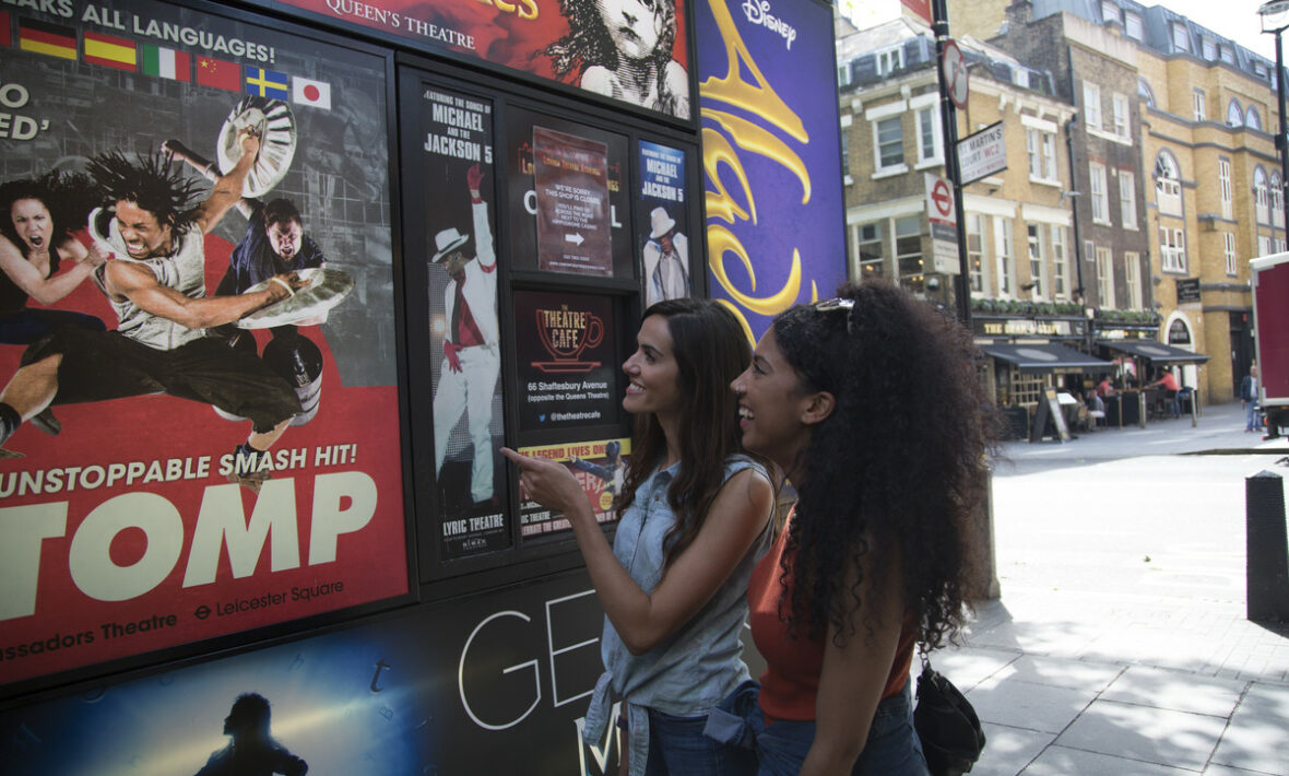 Girls at London's west end