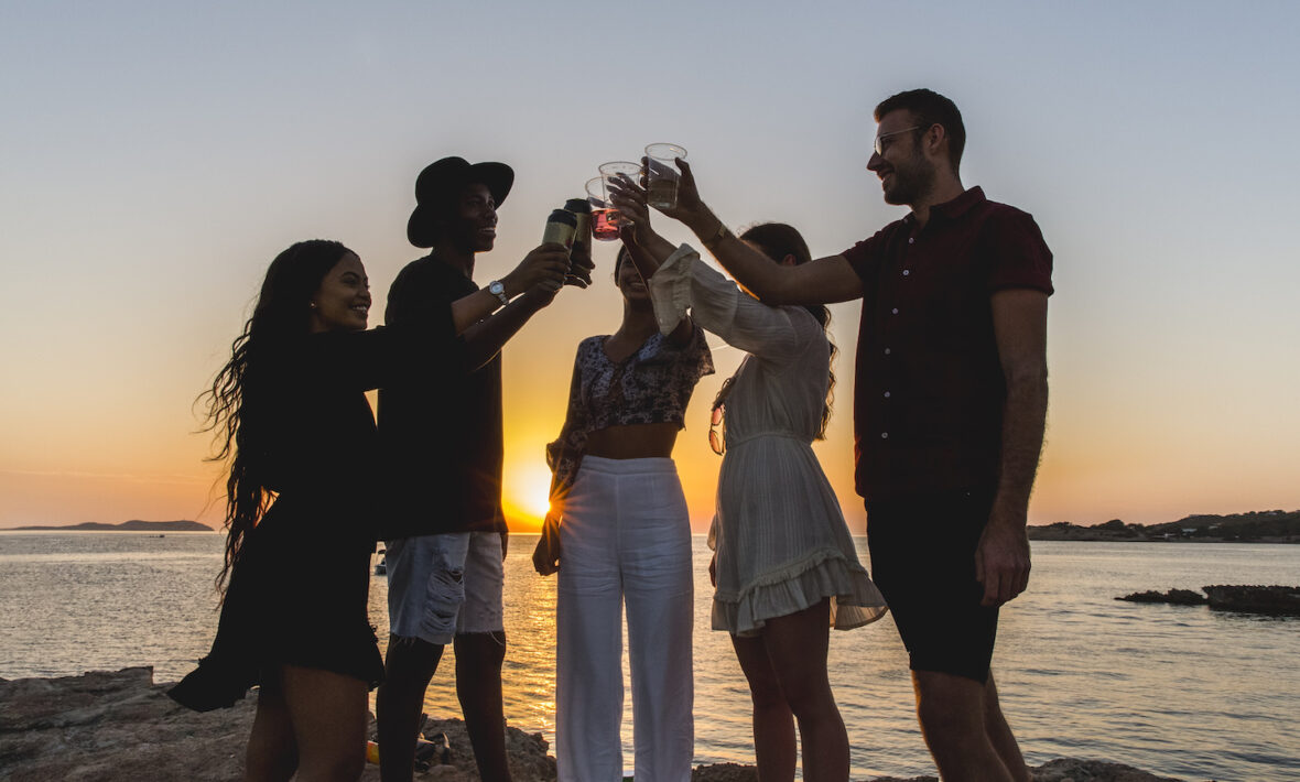 Friends on a long-haul holiday