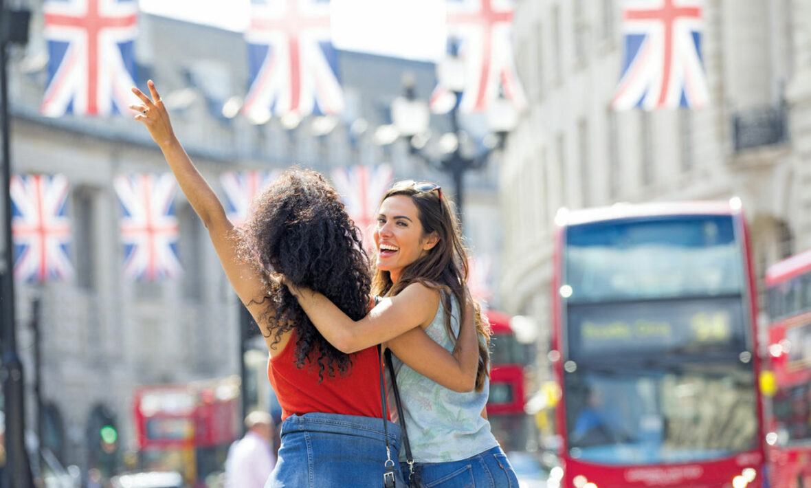 Two girls in London