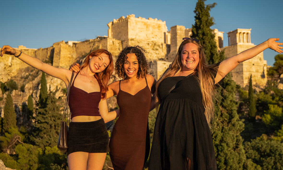 young travellers in Greece