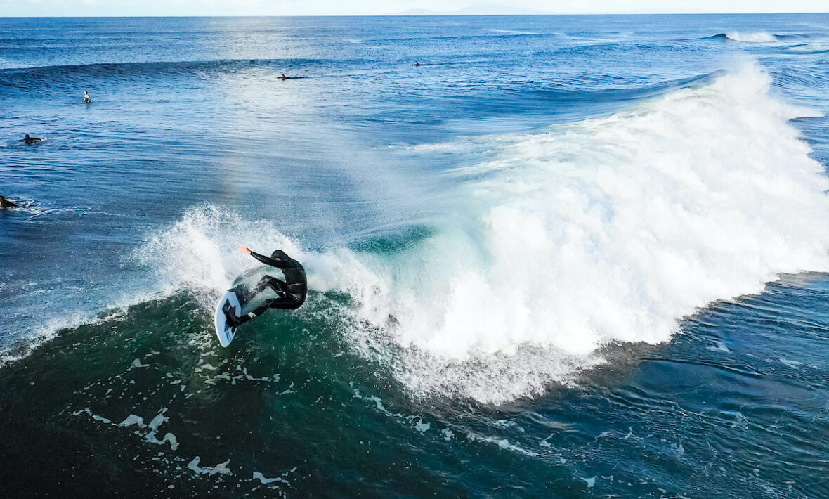 Surfing Irish waves in Northern Ireland