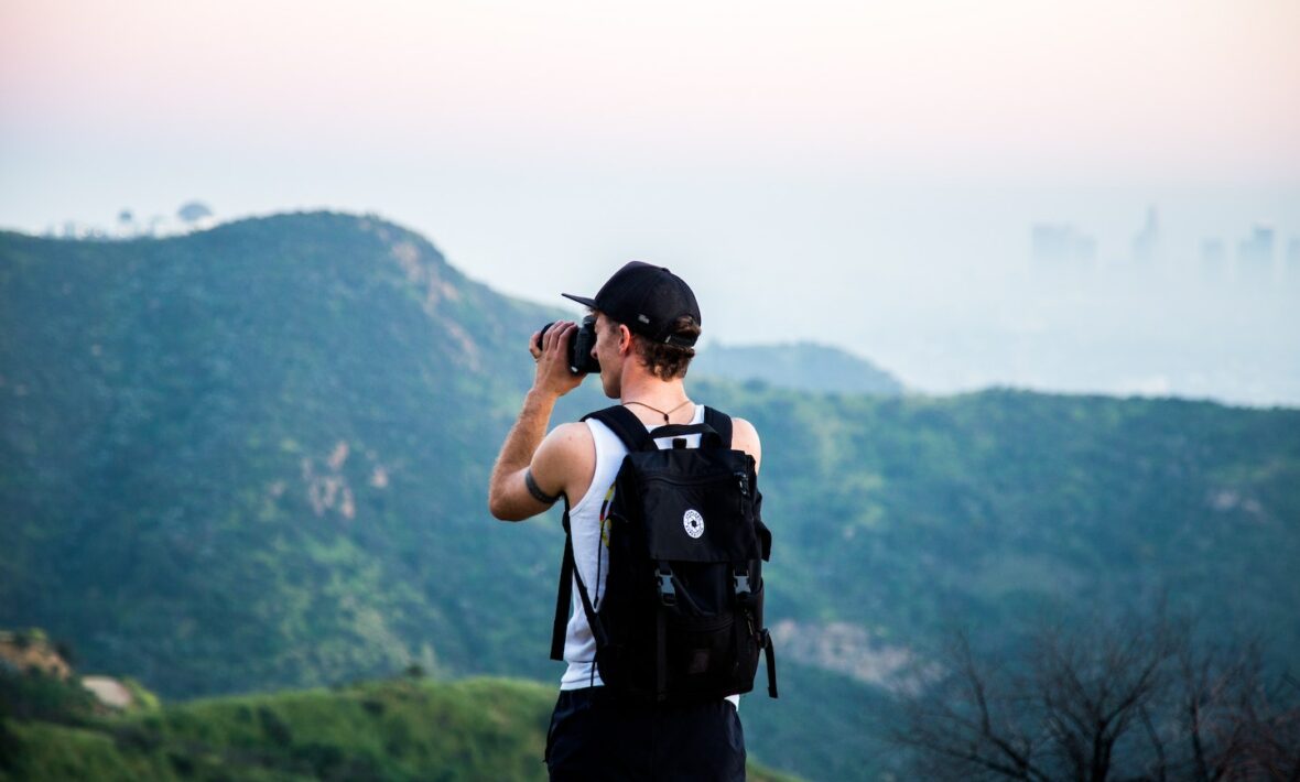 Man with rucksack