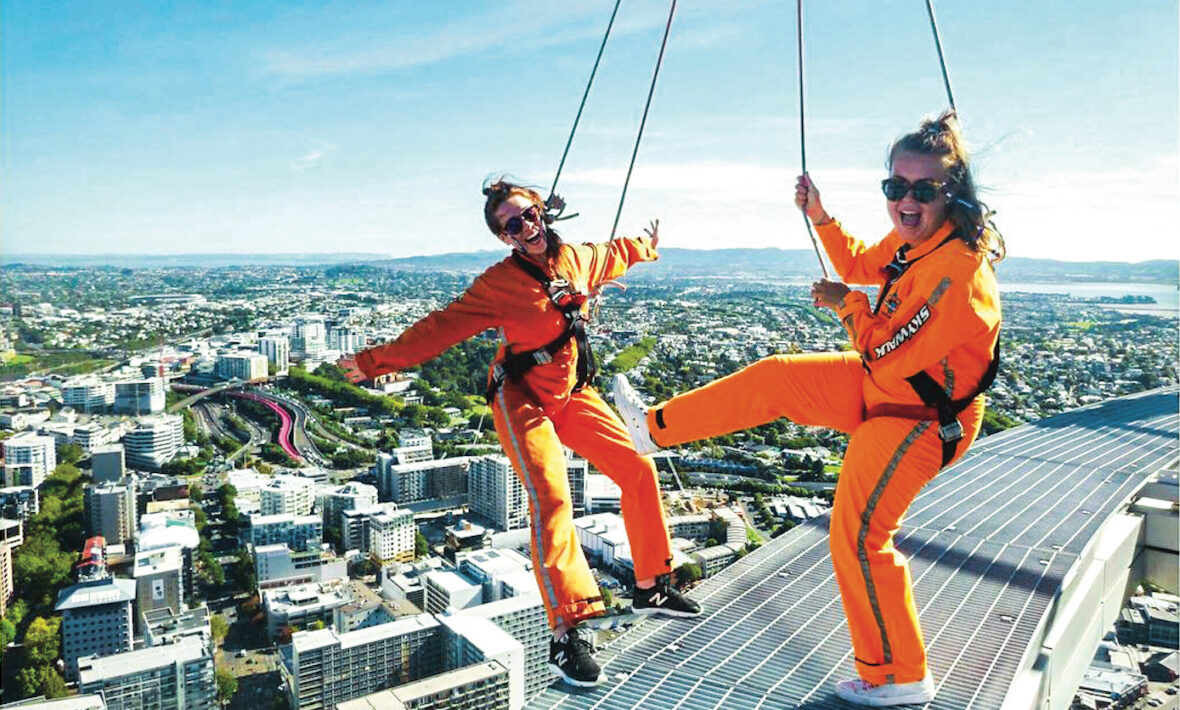 Two friends in Auckland