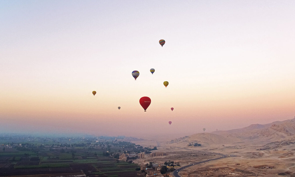 Hot air balloons in Egypt