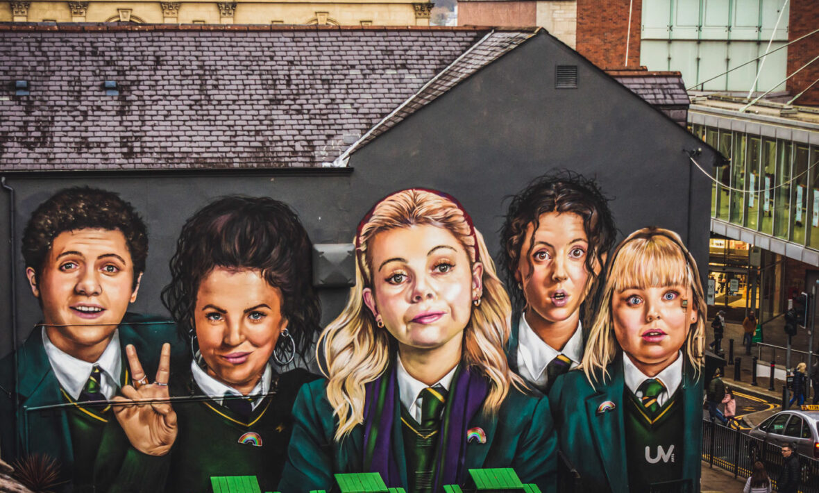 derry girls mural northern ireland