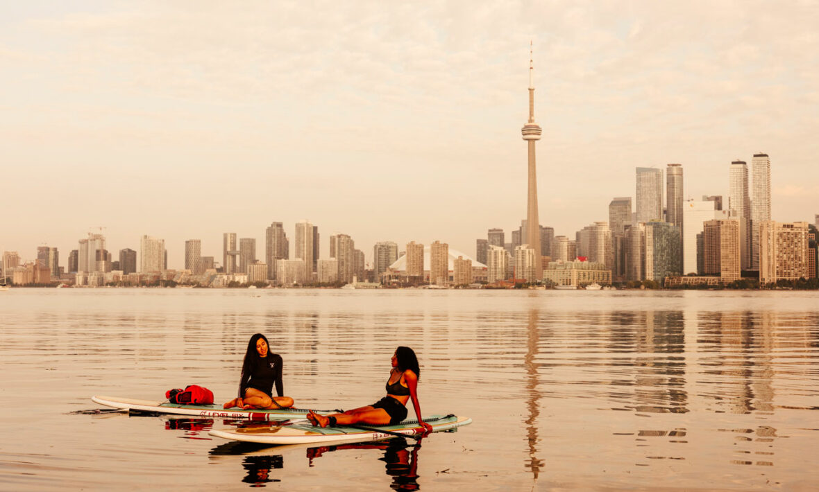 Best things to do in Toronto - girls paddle boarding