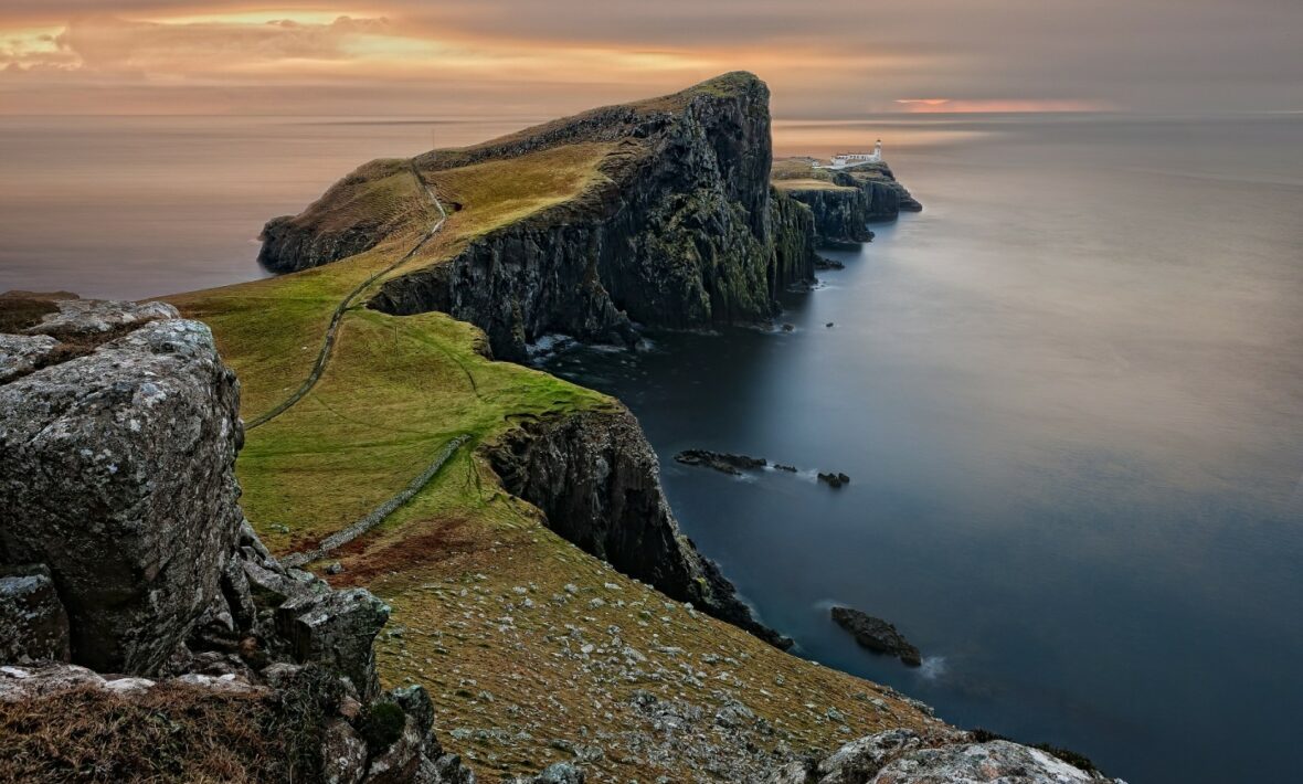 The old man of hoy, isle of skye, scotland.