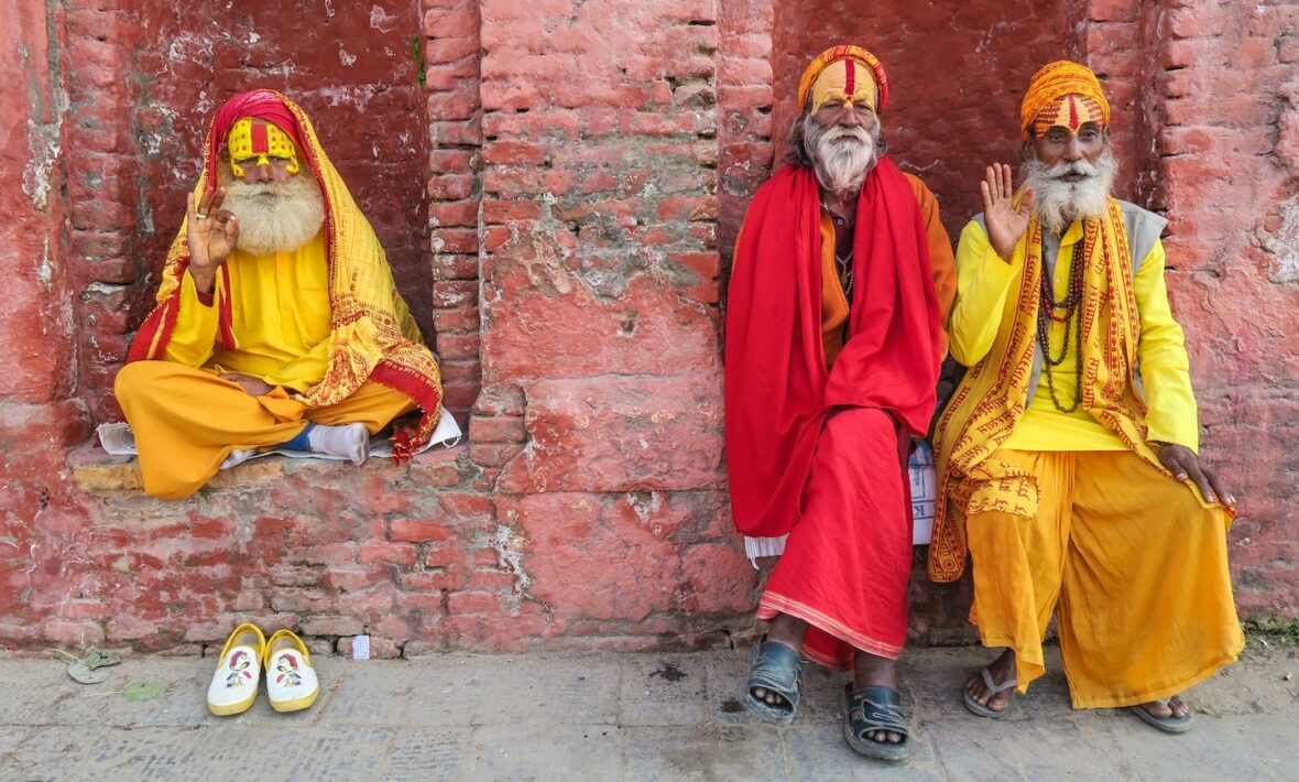 Holy men in Kathmandu