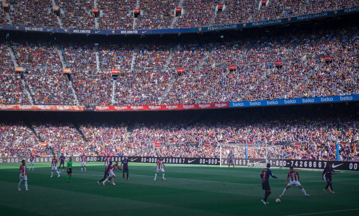 Camp Nou football stadium in Barcelona