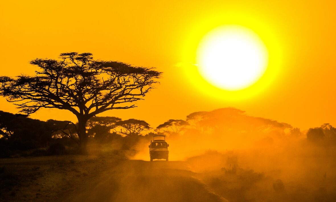 sunset over Maasai Mara, Kenya