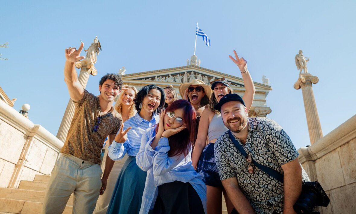 Contiki travellers in Greece