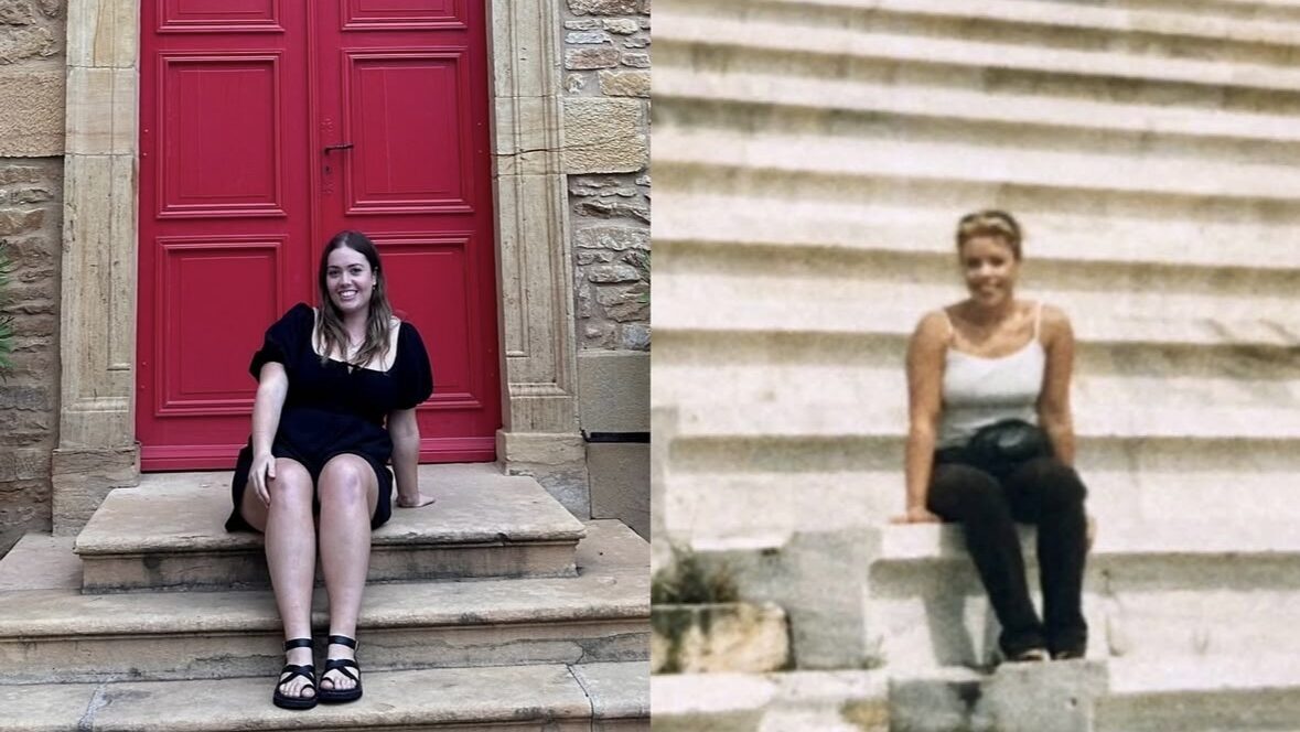Madison photo recreation through Europe