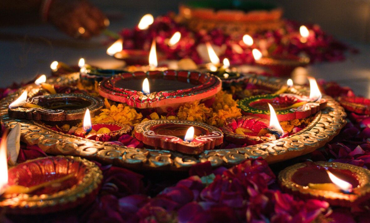 Diwali candles for celebrations in India