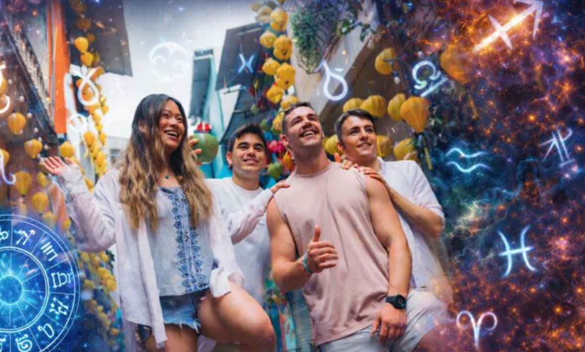 friends on contiki in Vietnam with 2026 horoscopes