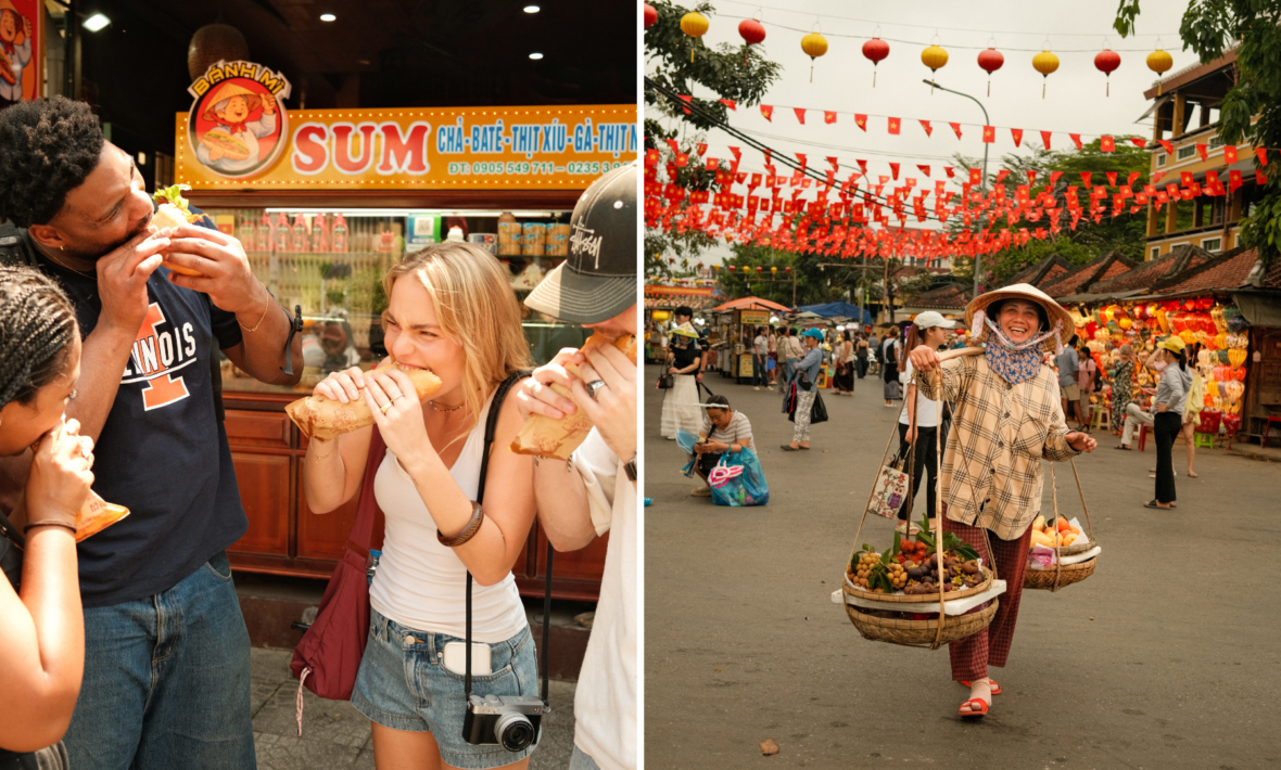 contiki travellers in vietnam