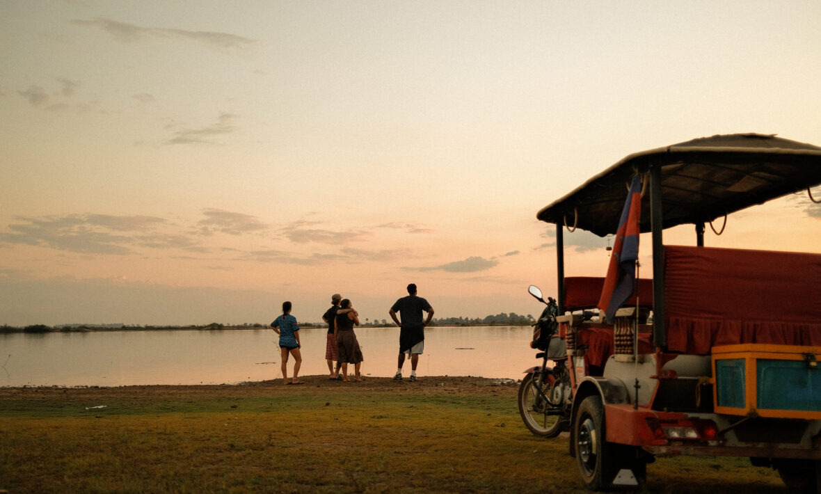 Contiki travellers in cambodia