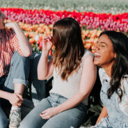 friends travelling together in Holland