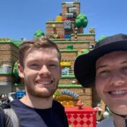 Austin and Griffin, Contiki travellers, in Japan