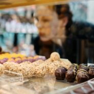 display of expensive swiss chocolates