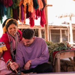 weaving traditions in Peru