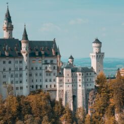 Neuschwanstein Castle in Bavaria region of Germany
