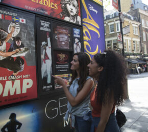 Girls at London's west end