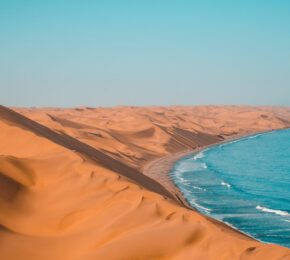 dunes of desert in Namibia