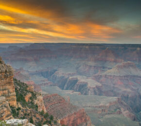 Grand Canyon at sunset.