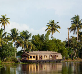 A boat on the water.