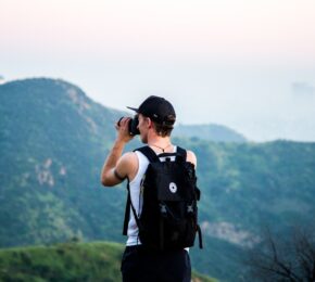 Man with rucksack