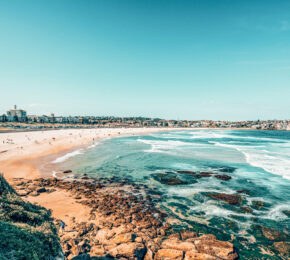 Sydney's gay-friendly Bondi Beach in New South Wales.