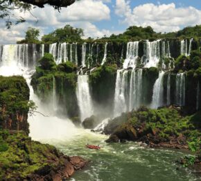 Iguazu falls in brazil.