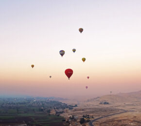 Hot air balloons in Egypt