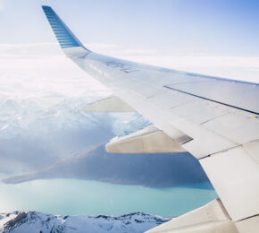 plane flying above argentina