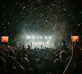 large crowd during a music festival