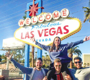 Contiki Travellers travelling in Las Vegas, USA