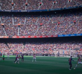 Camp Nou football stadium in Barcelona