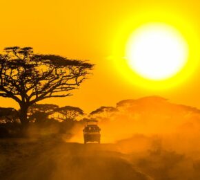 sunset over Maasai Mara, Kenya