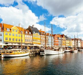 Copenhagen port in Denmark