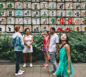 contiki travellers in Japan