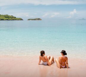 pink beaches in Indonesia