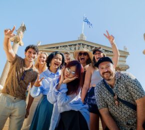 Contiki travellers in Greece