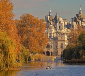 St. James' Park in the autumn, London, UK