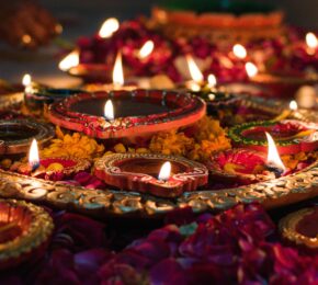 Diwali candles for celebrations in India