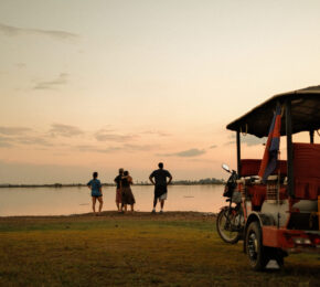Contiki travellers in cambodia